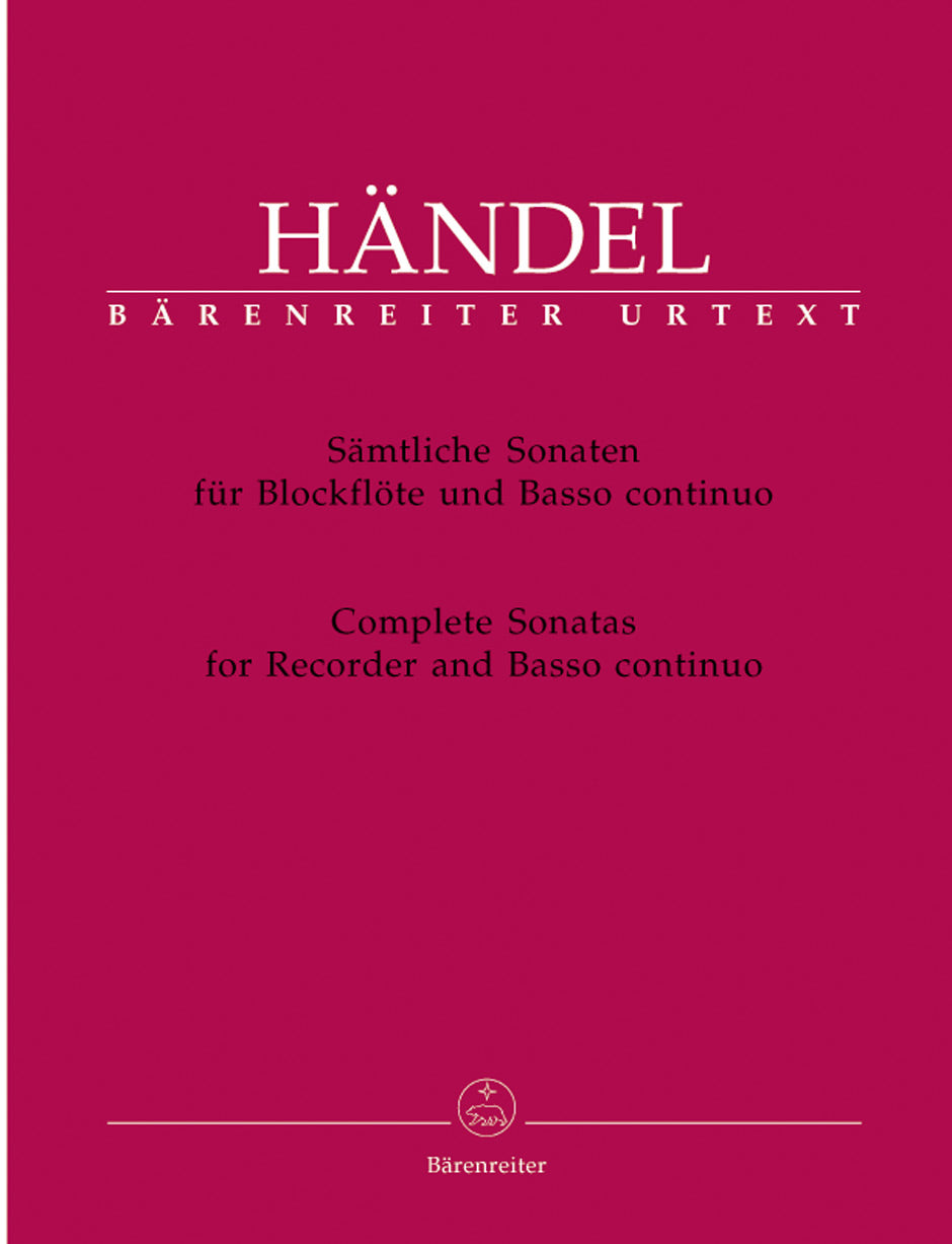 Handel: Complete Sonatas for Recorder & Basso Continuo