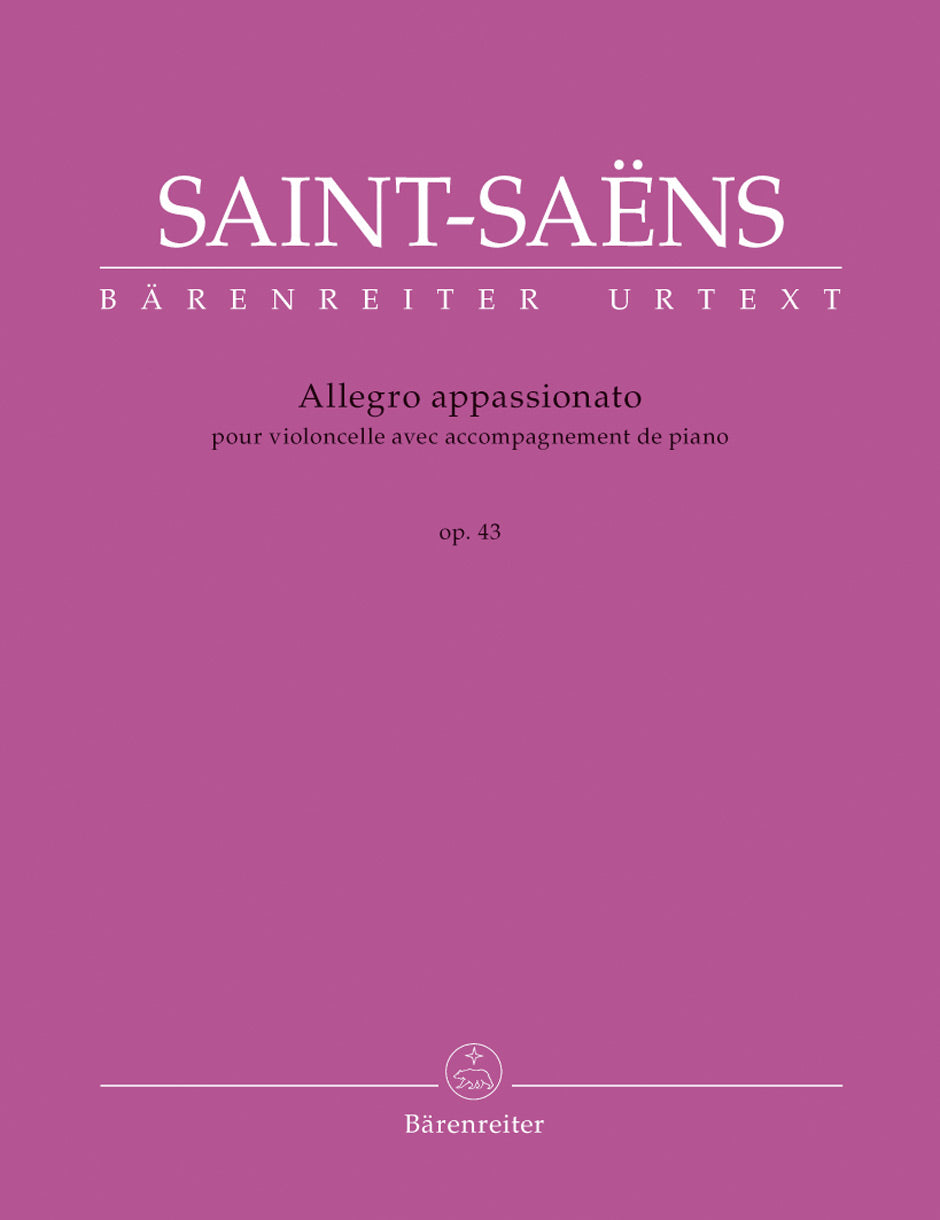 Saint-Saens : Allegro Appassionato Op 43 for Cello & Piano
