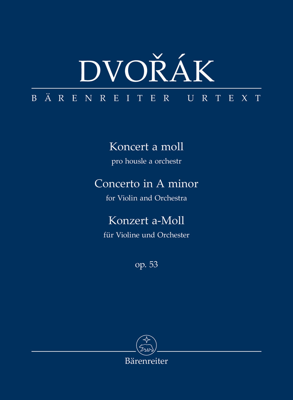 Dvořák: Violin Concerto in A Minor Op 53 - Study Score