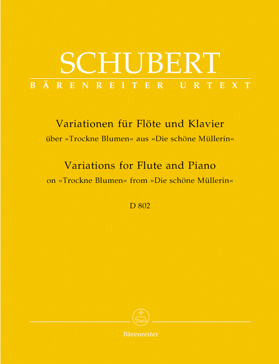 Schubert: Variations on "Trockne Blumen" for Flute & Piano