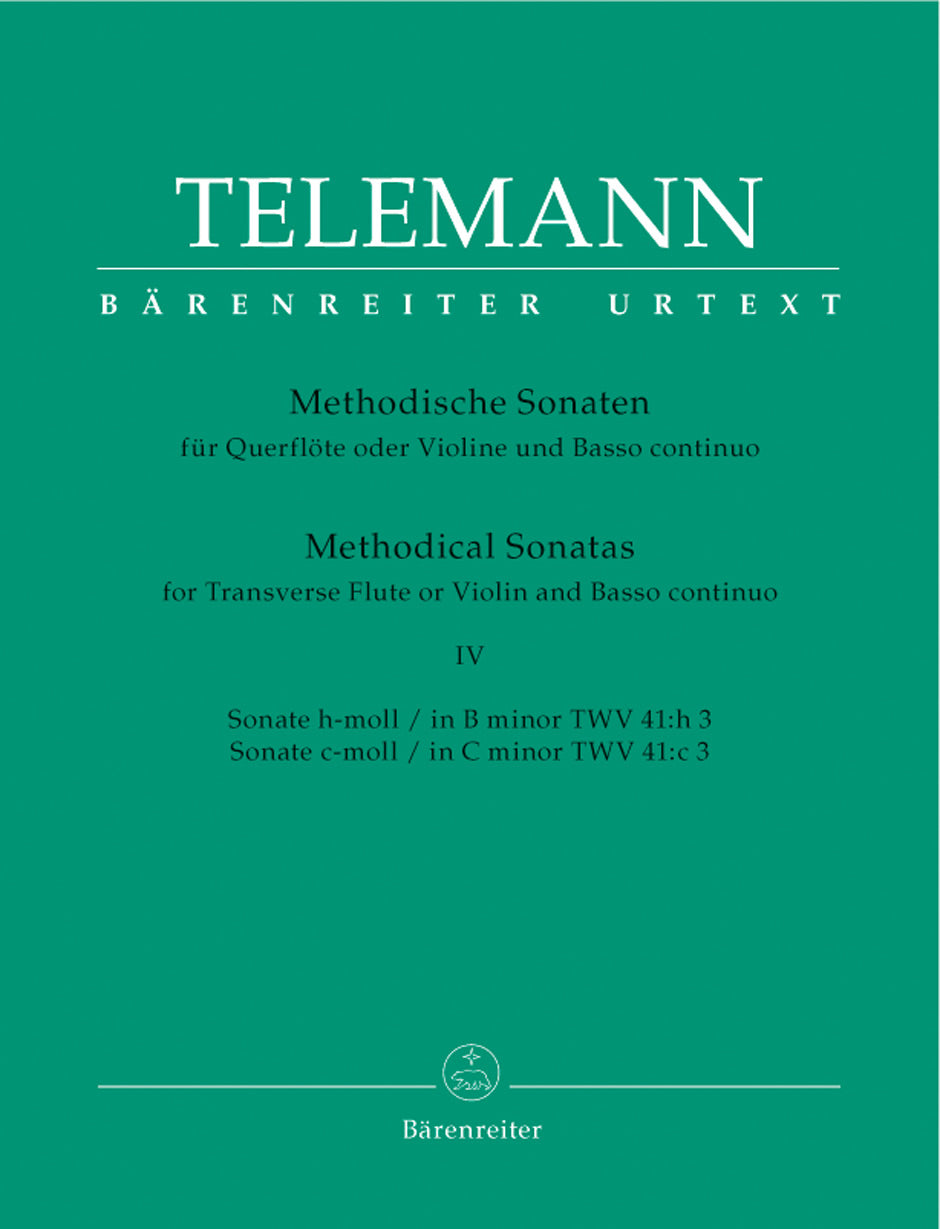 Telemann: Twelve Methodical Sonatas Volume 4 for Flute & Piano