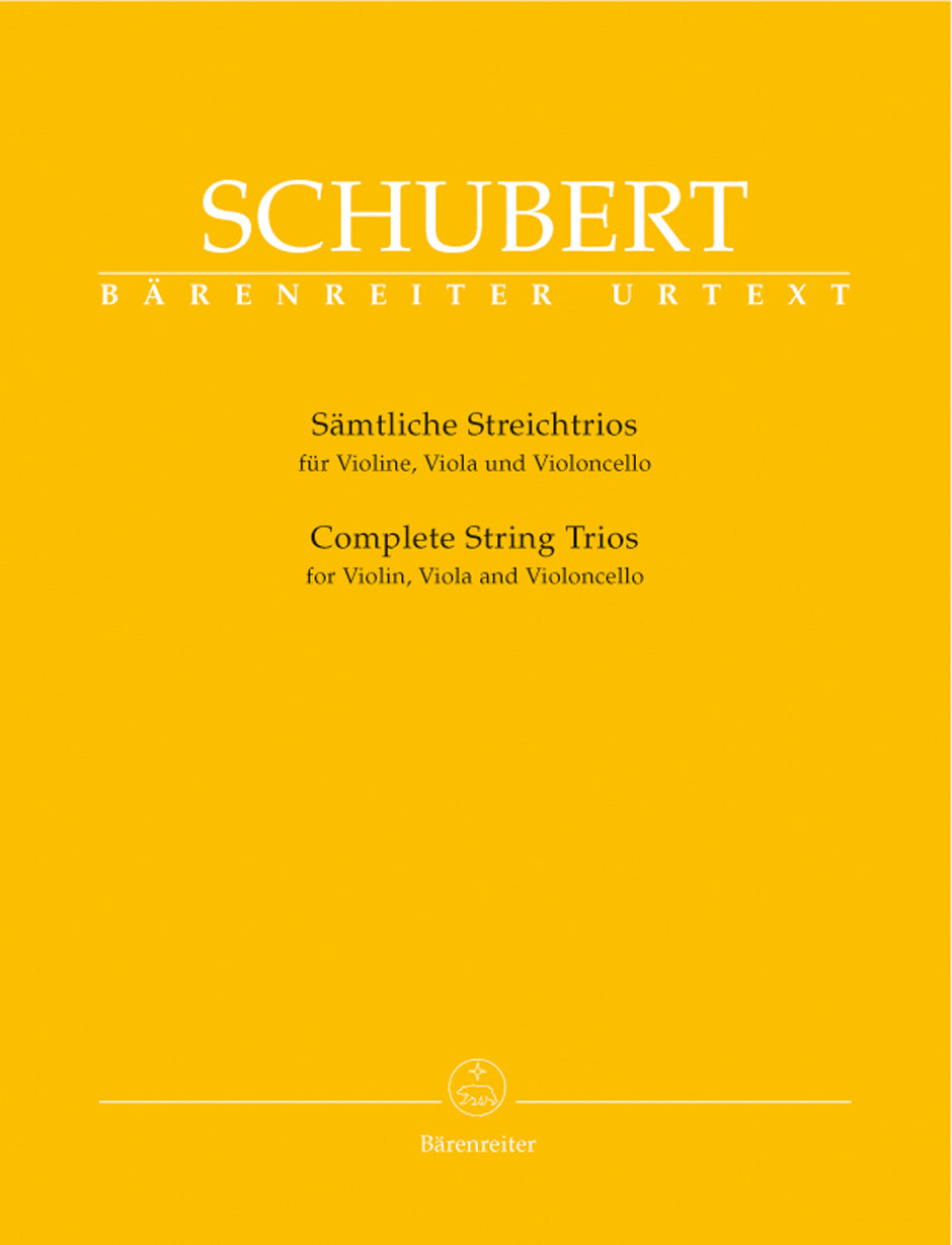 Schubert: Complete String Trios for Violin, Viola and Violoncello (Parts)