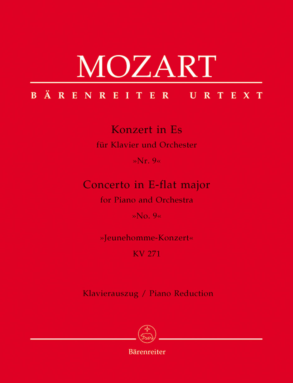 Mozart: Piano Concerto no. 9 in E-flat major K. 271 "Jeunehomme", Piano Reduction