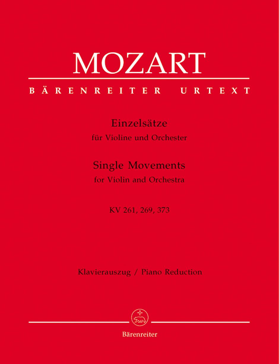 Mozart: Adagio K261 Rondos K269 K373 for Violin & Piano