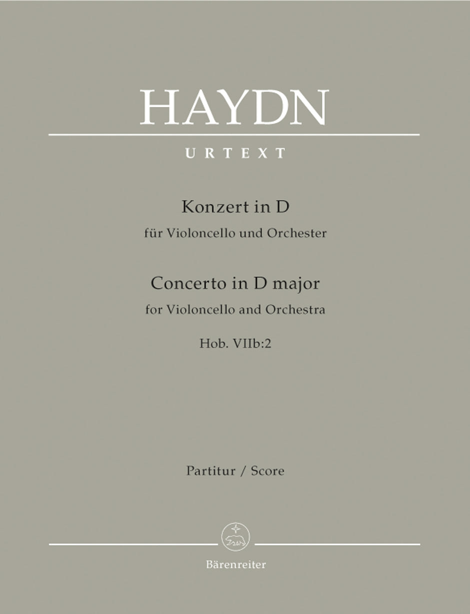 Haydn: Cello Concerto No 2 in D - Full Score