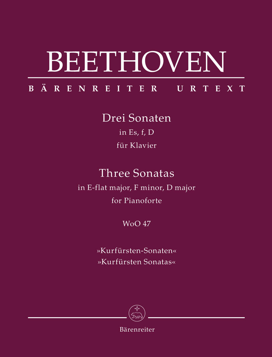 Beethoven: Three Piano Sonatas WOO 47