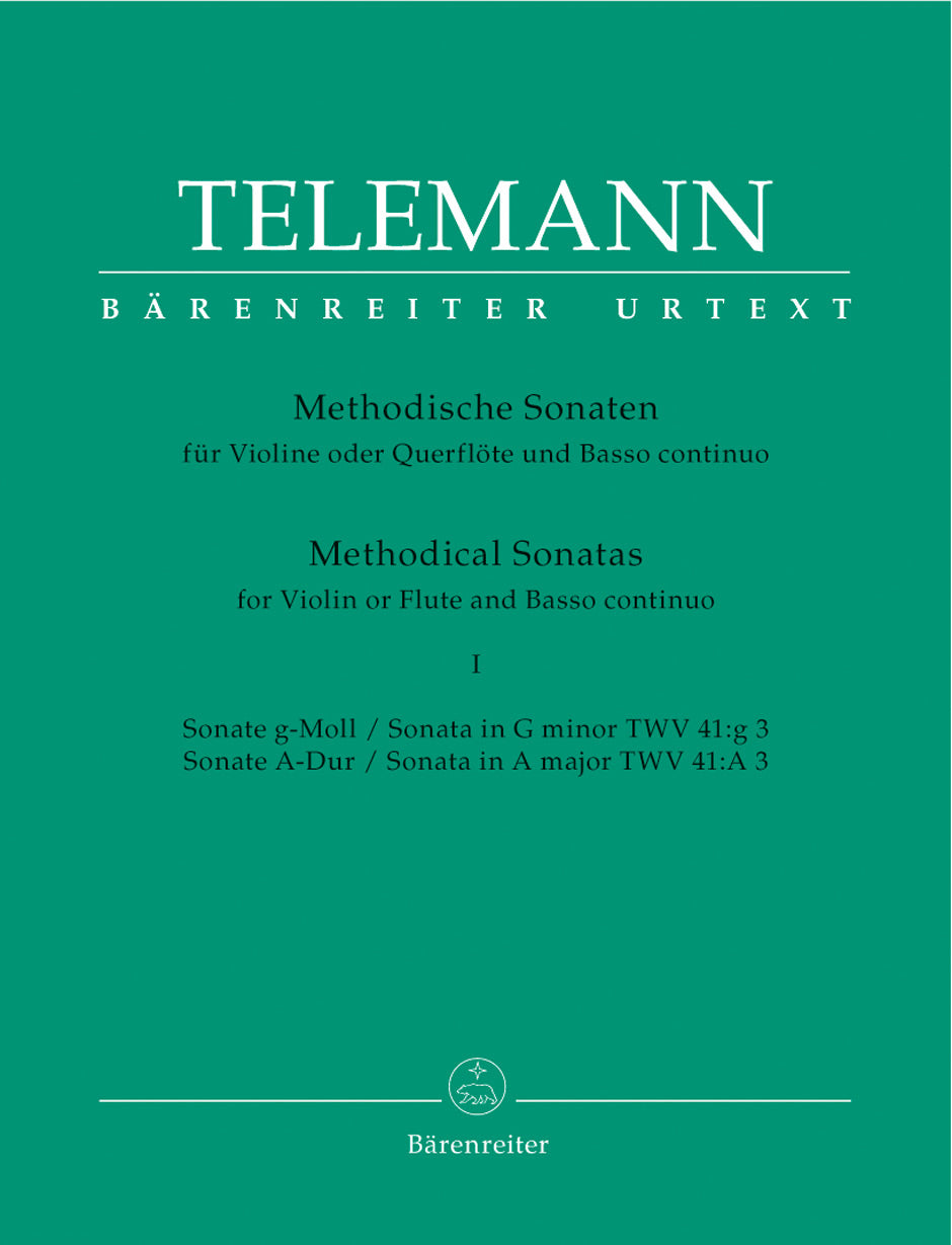 Telemann: Twelve Methodical Sonatas for Flute & Piano - Volume 1