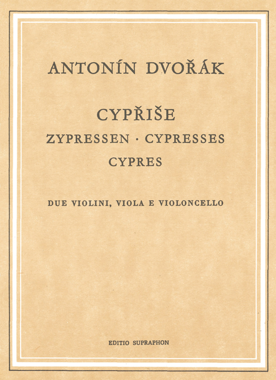 Dvořák: Cypressses String Quartet - Study Score