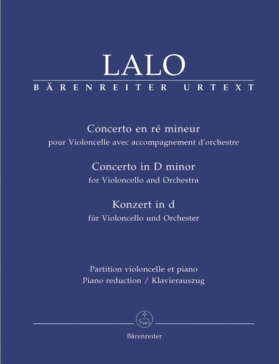 Lalo : Cello Concerto in D Minor for Cello & Piano