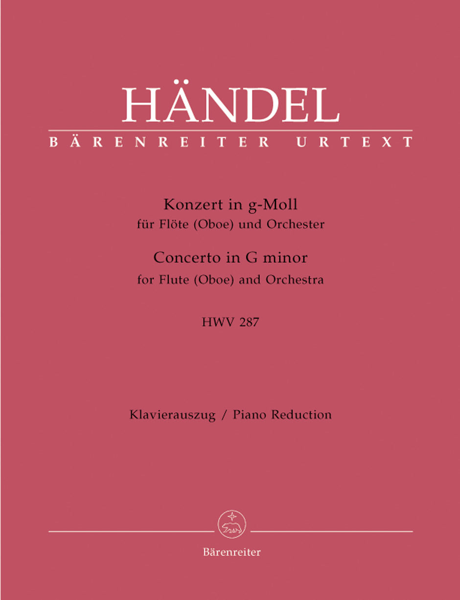 Handel: Flute Concerto in G Minor - HWV287 for Flute & Piano