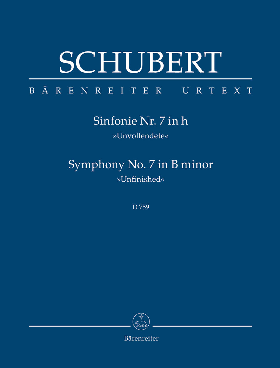 Schubert: Symphony No 7 in B Minor D 759 Unfinished - Study Score