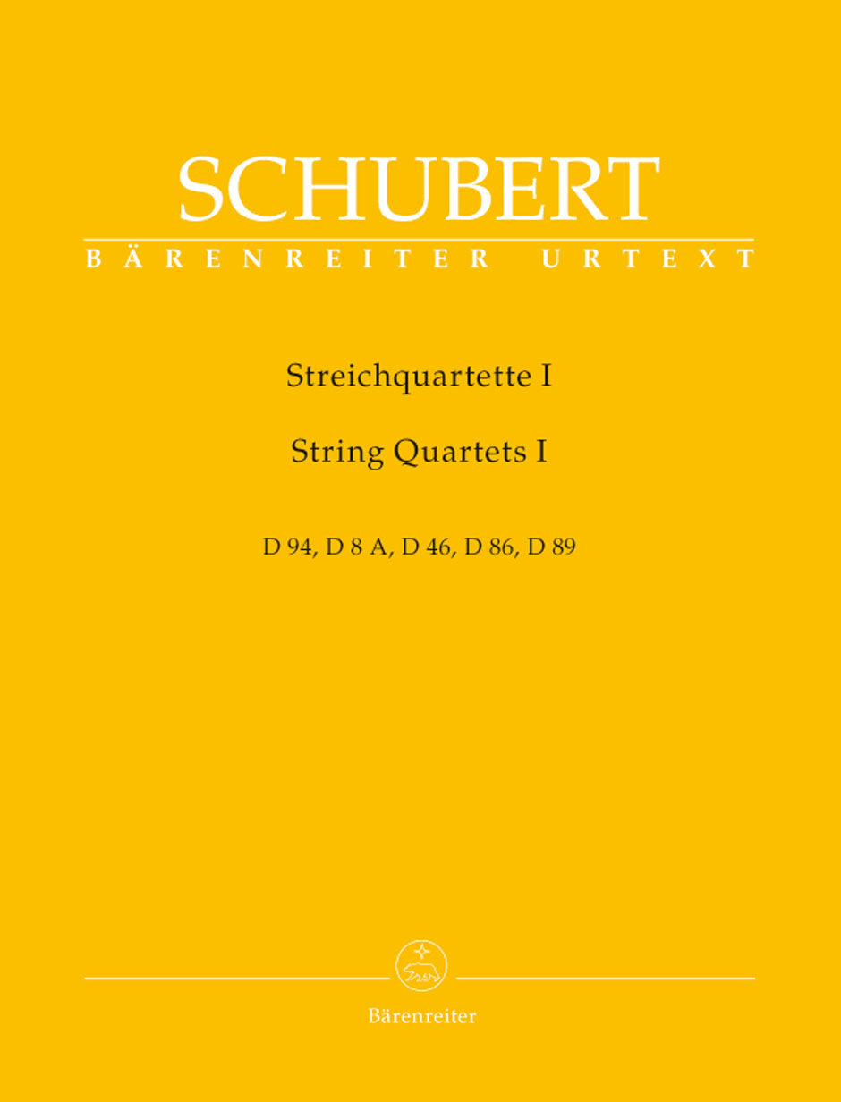 Schubert: Complete String Quartets - Book 1 (Set of Parts)