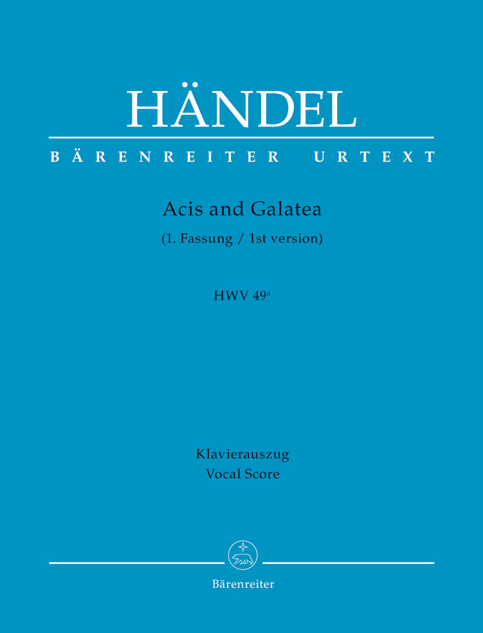 Handel: Acis & Galatea HWV49 - Vocal Score