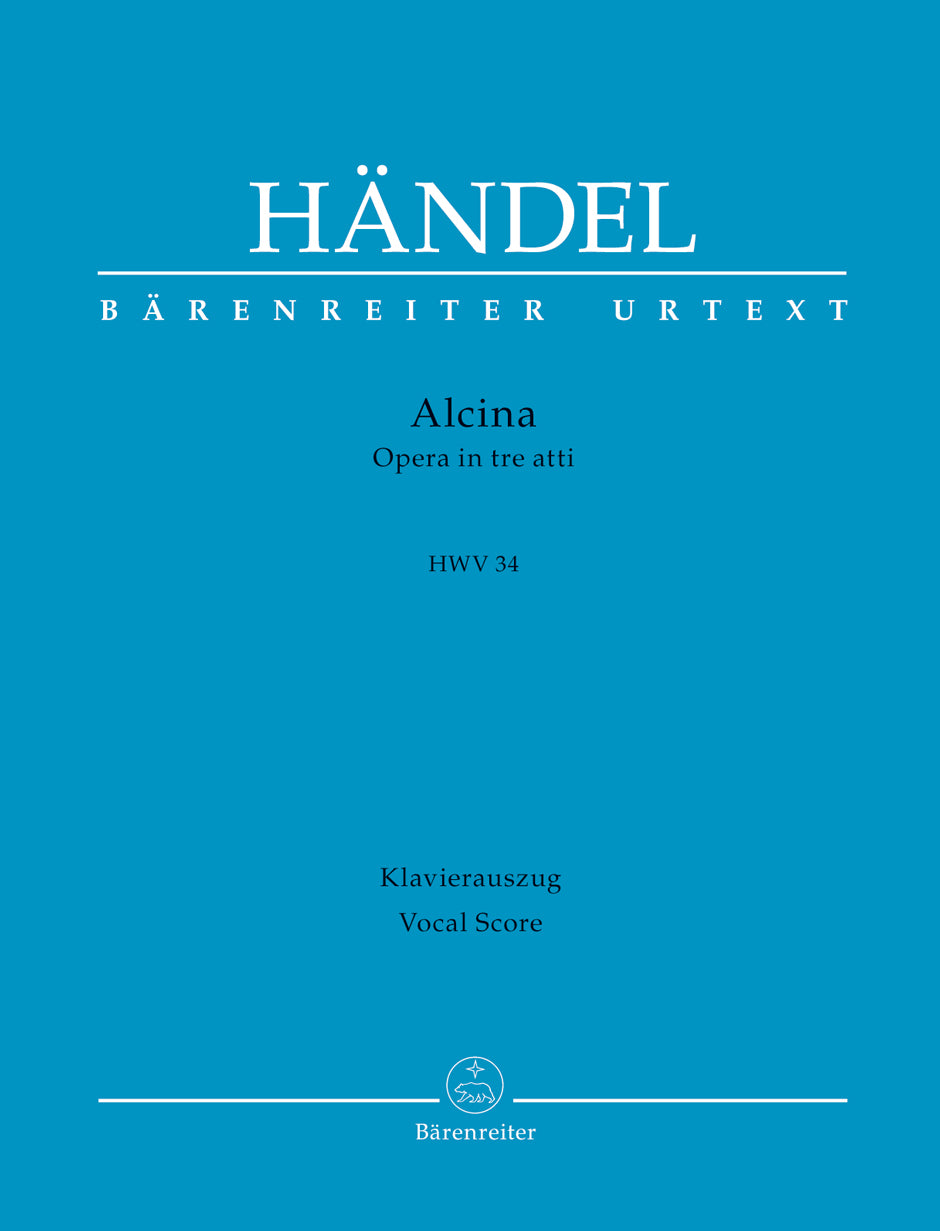 Handel: Alcina HWV 34 - Vocal Score