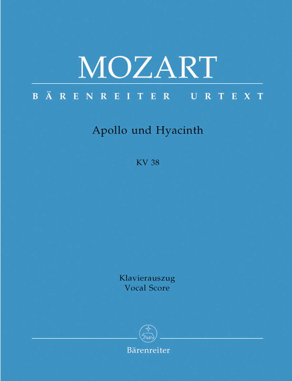 Mozart: Apollo Und Hyacinth K38 - Vocal Score