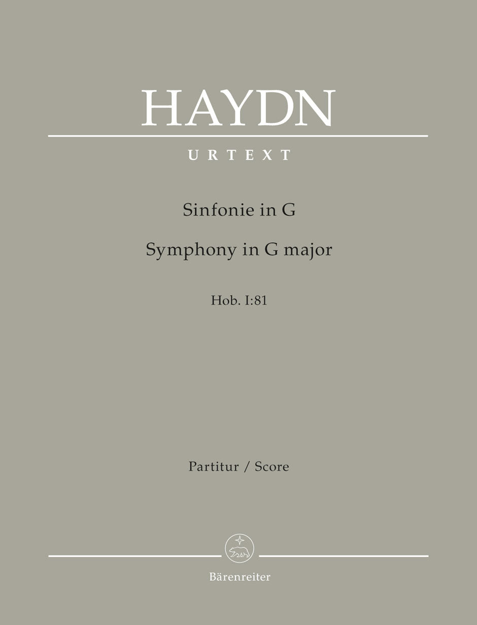 Haydn: Symphony in G Major Hob I:81 - Full Score