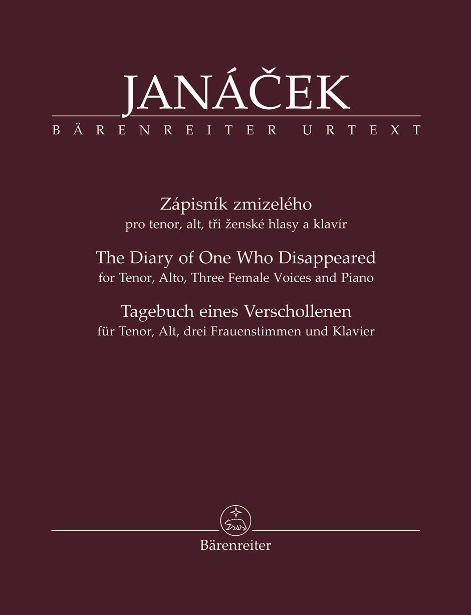 Janáček: Diary of 1 Who Disappeared - Vocal Score