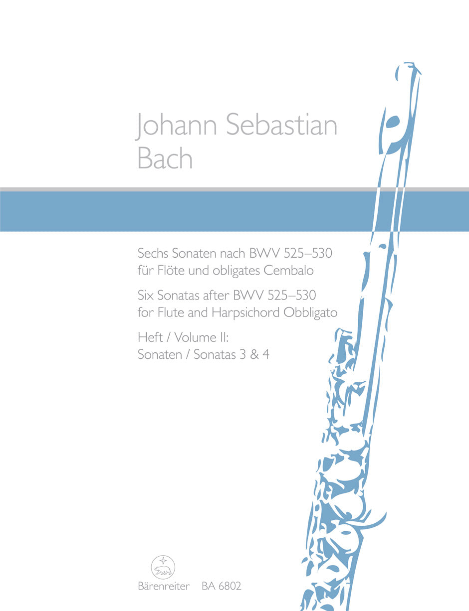 Bach: Six Sonatas for Flute & Keyboard - Book 2 (BWV527, 8)