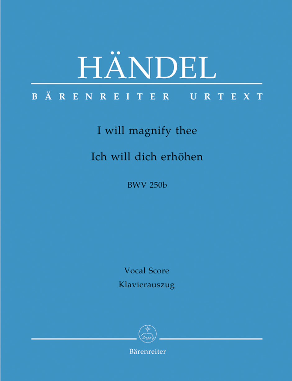 Handel: I Will Magnify Thee - Vocal Score