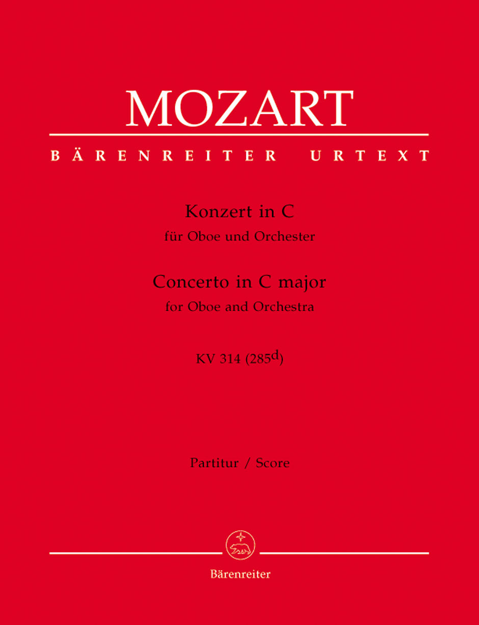 Mozart: Oboe Concerto in C K314 Full Score
