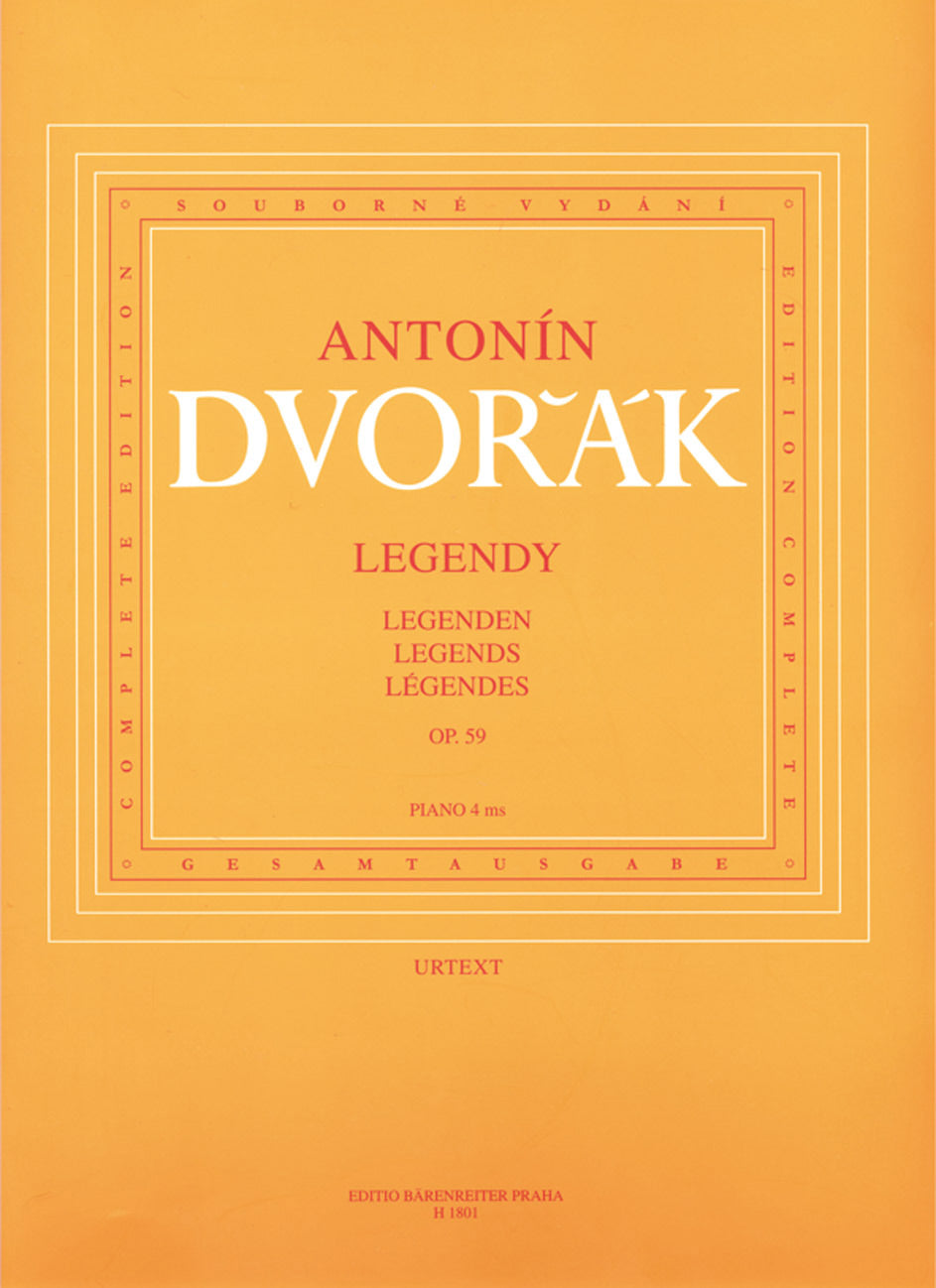 Dvořák: Legends Op 59 - Piano Duet