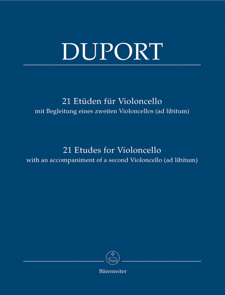 Duport: 21 Etudes for Cello