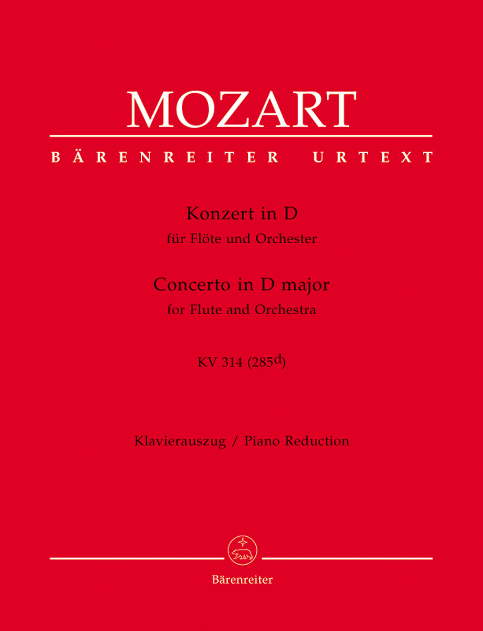 Mozart: Concerto in D K314 for Flute & Piano