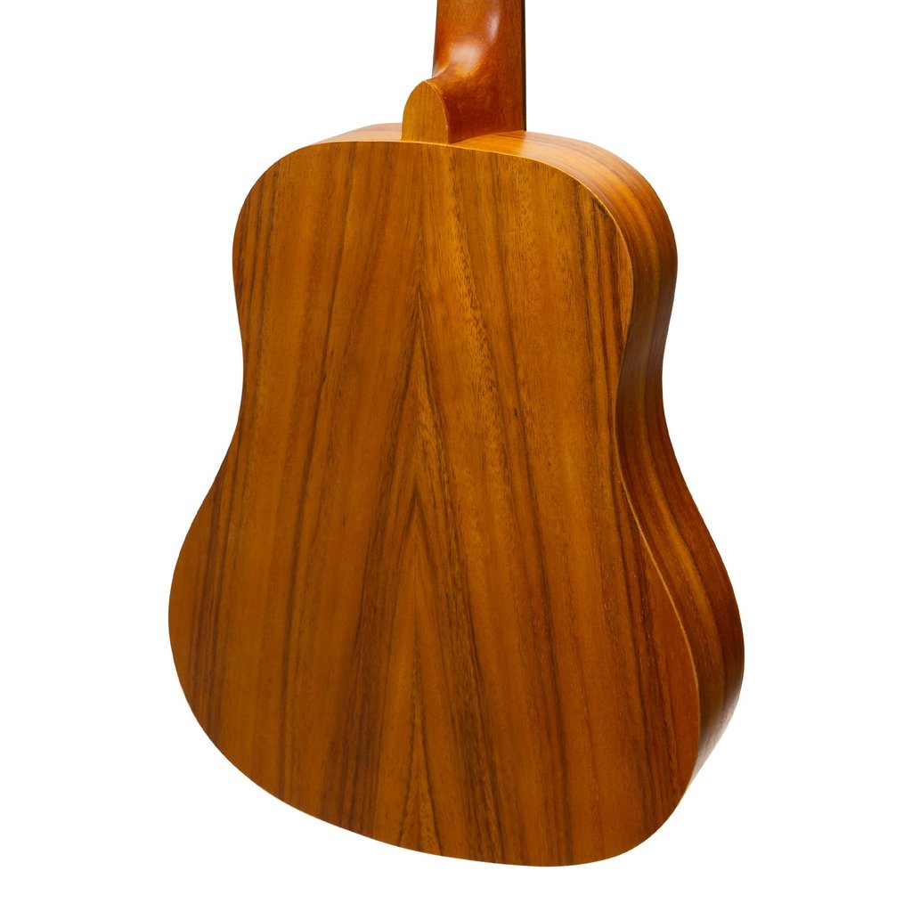 Martinez Left-Handed Acoustic Babe Traveller Guitar (Koa)