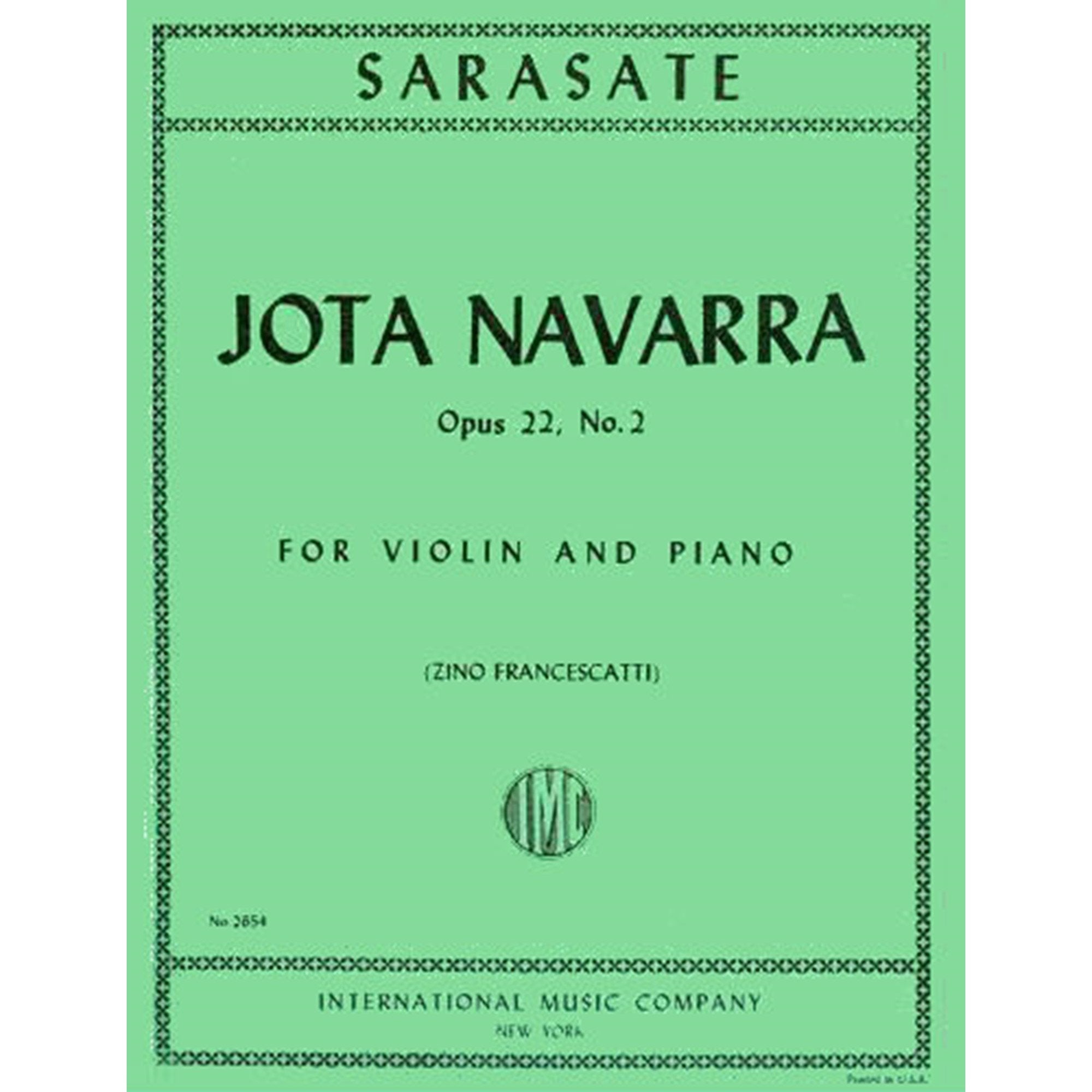 Sarasate: Jota Navarra - Op. 22, No. 2 (Spanish Dances)