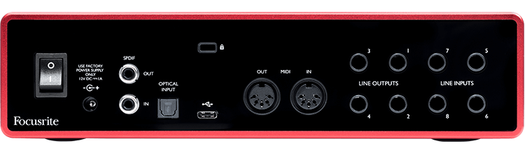 Focusrite Scarlett 18i8 (Gen 3) 18-in/8-out USB Audio Interface
