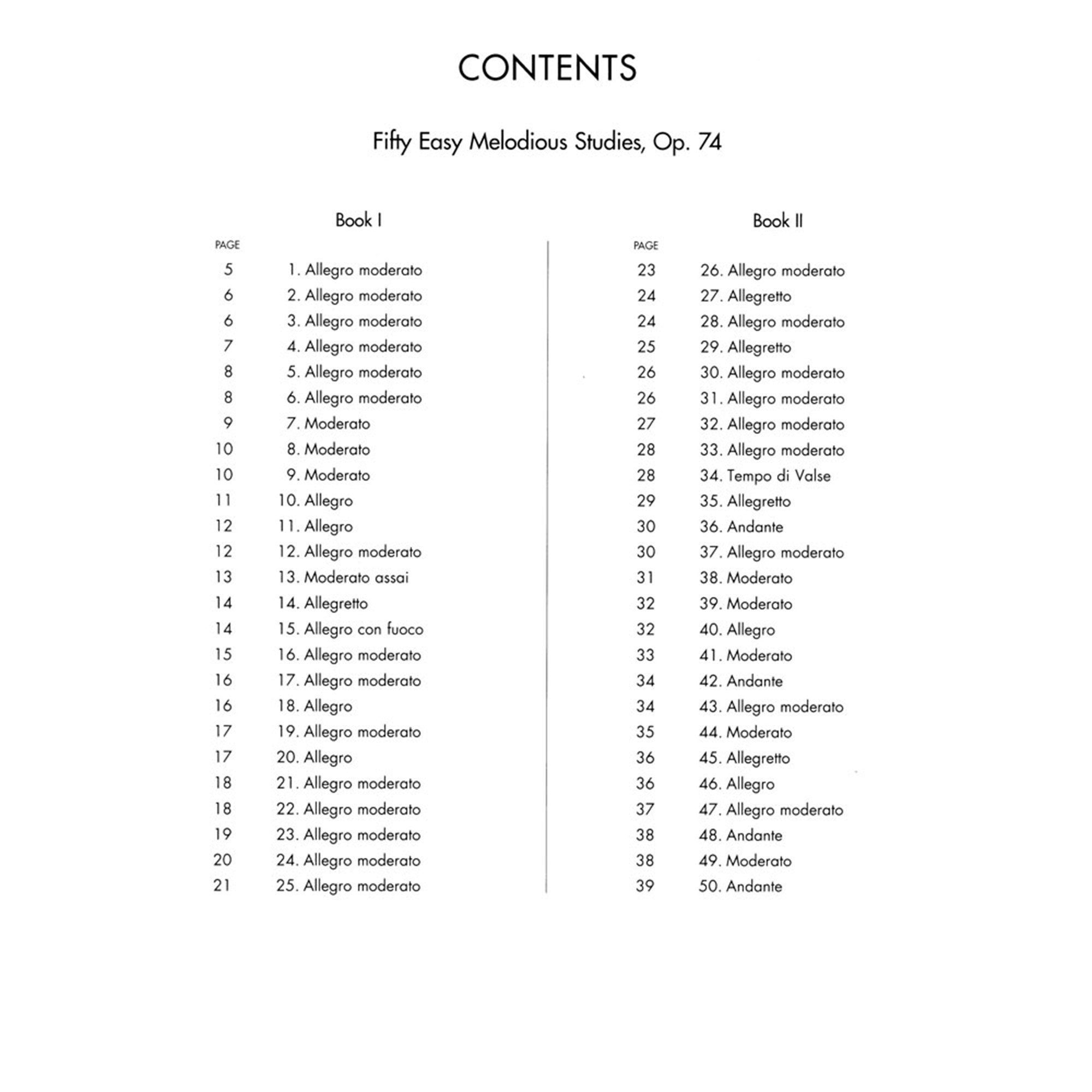 Wohlfahrt: Fifty Easy Melodious Studies, Op. 74 - Violin