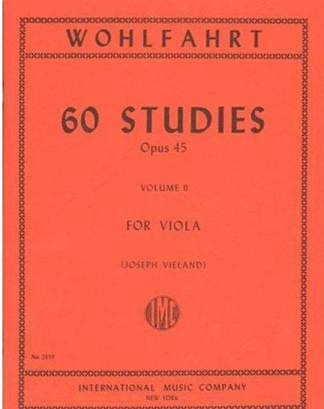 Wohlfahrt: 60 Studies for Viola, Op. 45 - Book 2