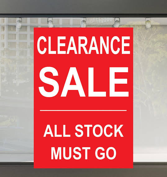 Huge Million Dollar Stock Clearance