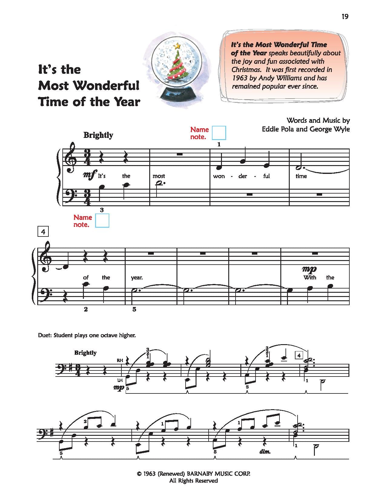 Alfred's Premier Piano Course, Christmas 1B