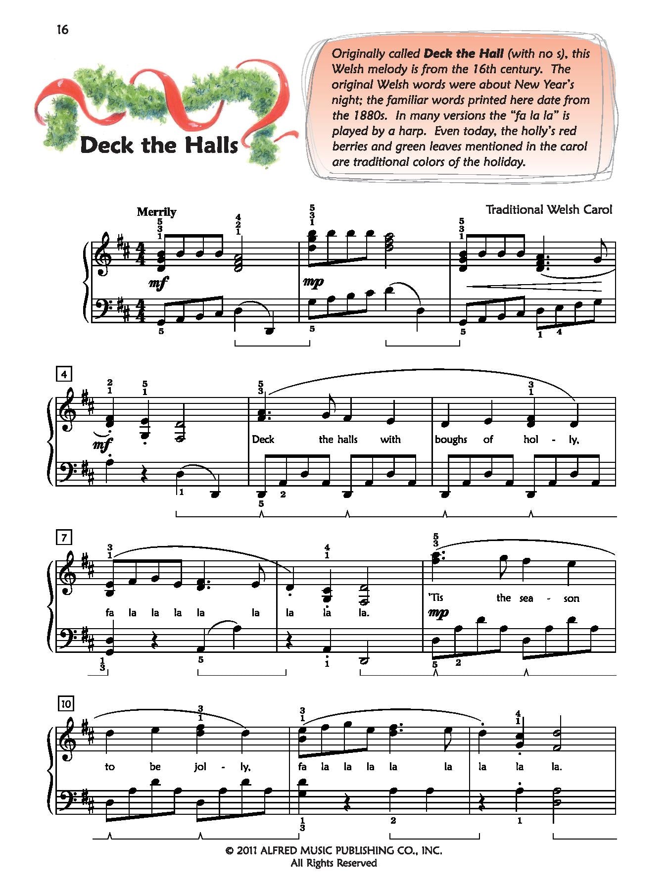 Alfred's Premier Piano Course, Christmas 6