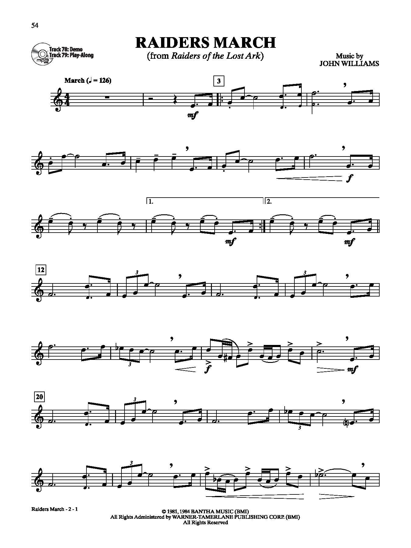 Ultimate Movie Instrumental Solos, Tenor Sax