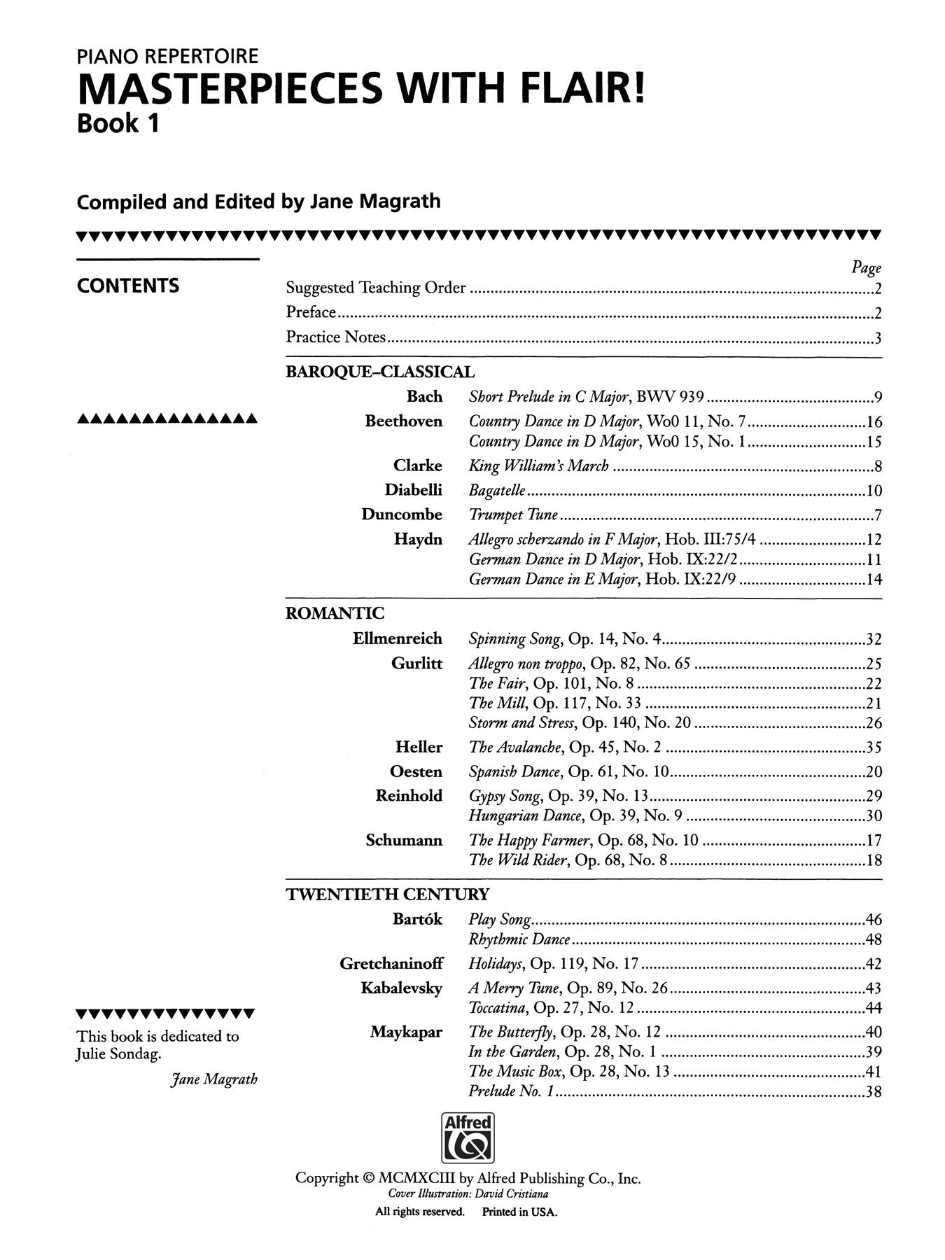 Masterpieces with Flair!, Book 1