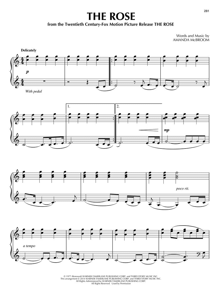 100 Movie Songs for Piano Solo