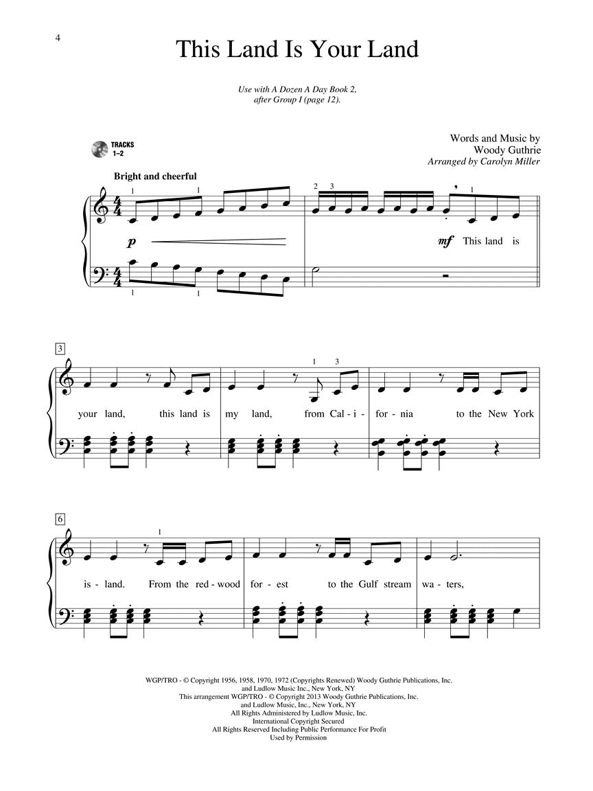 A Dozen a Day Songbook, Book 2