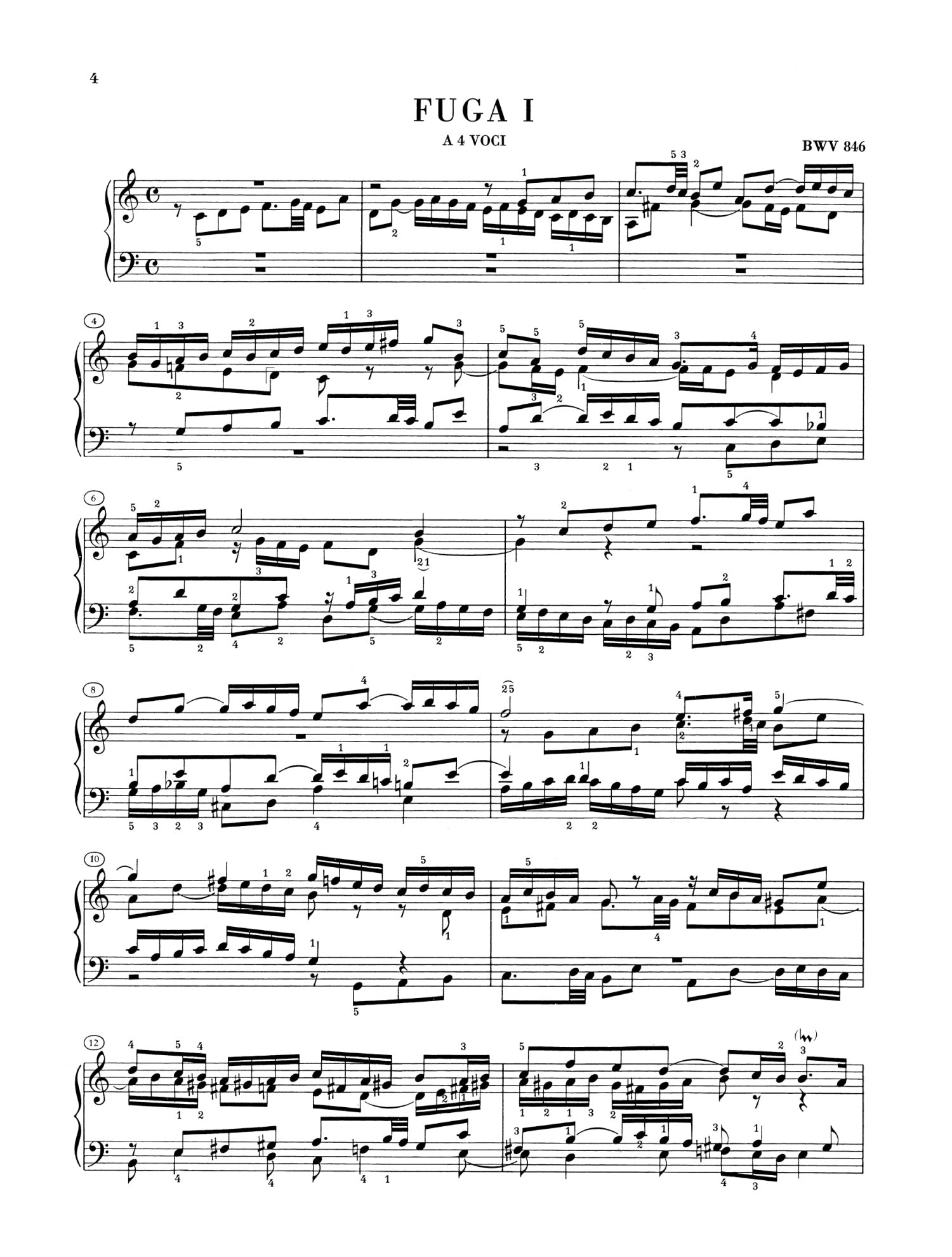 Bach: Well Tempered Clavier BWV 846-869 Part 1