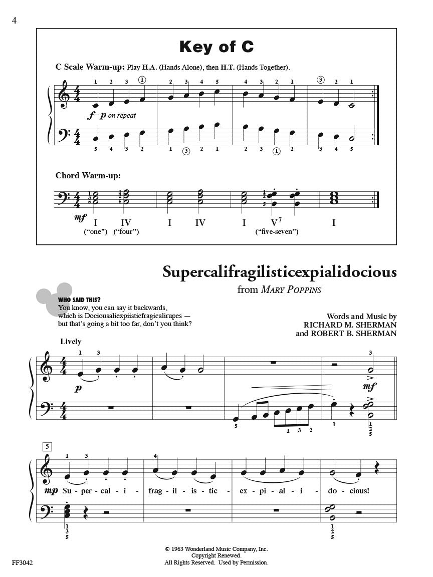 ChordTime Piano Disney Level 2B