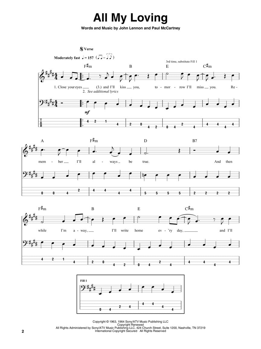 The Beatles, Bass Play-Along Volume 13