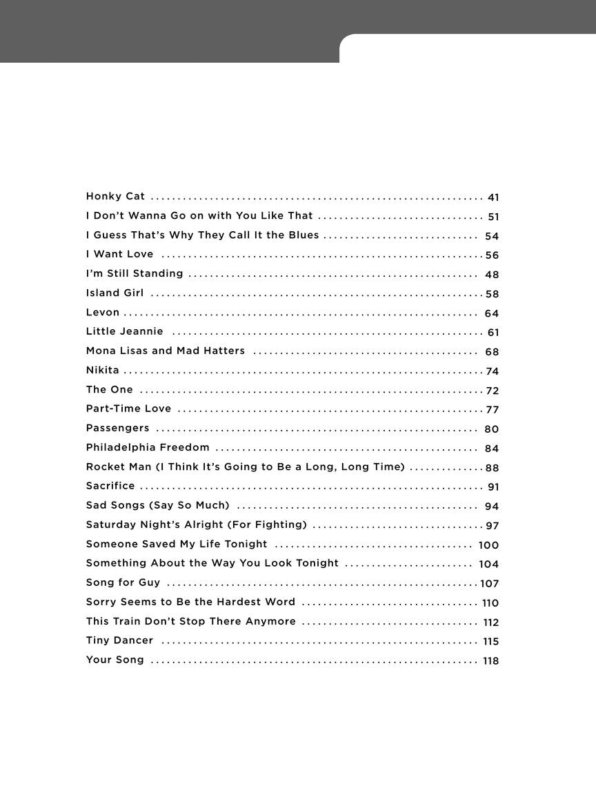 Really Easy Piano - 40 Elton John Songs