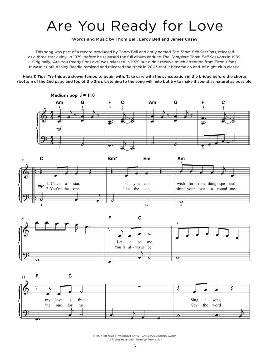 Really Easy Piano - 40 Elton John Songs