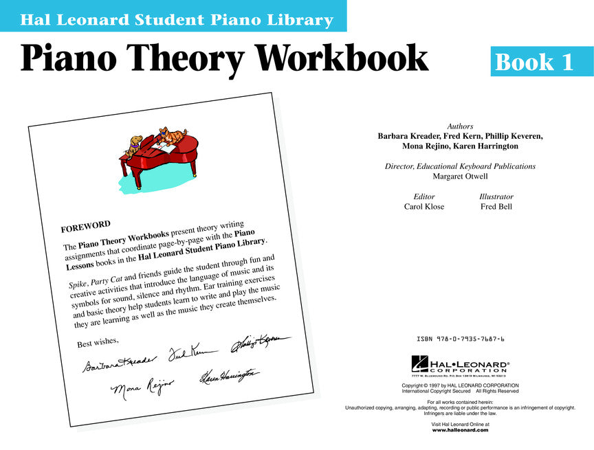 HLSPL Piano Theory Workbook Book 1