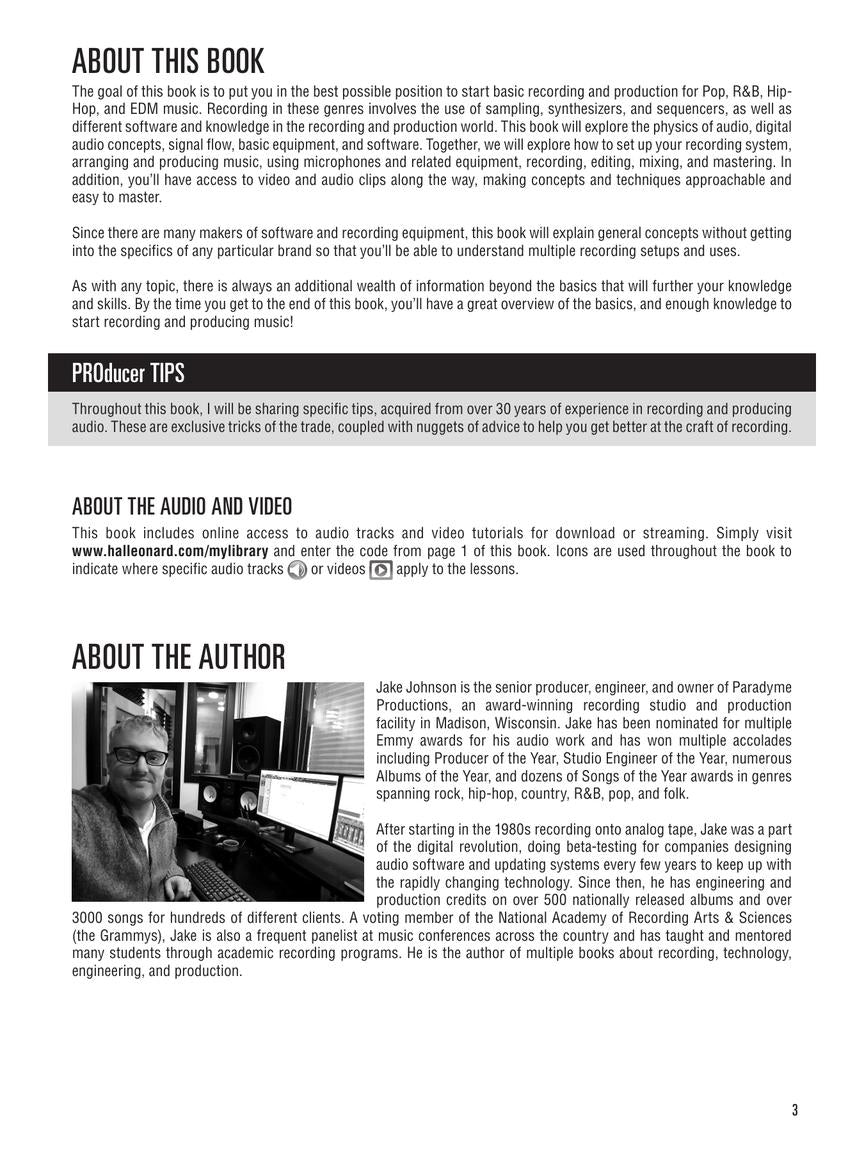 Hal Leonard Recording Method for Hip-Hop, Pop, EDM, & More