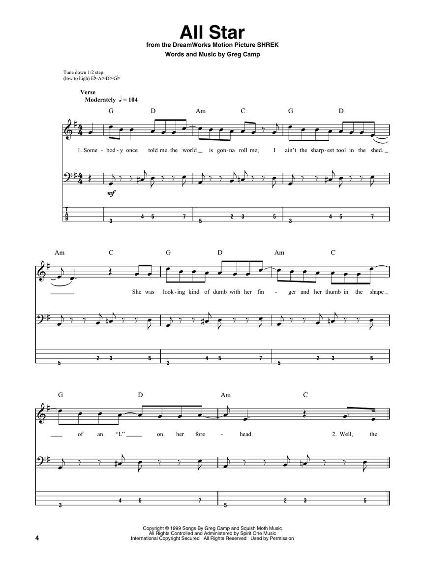 Songs for Beginners, Bass Play-Along Volume 3