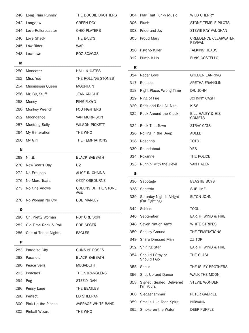 The Bassist's Fake Book