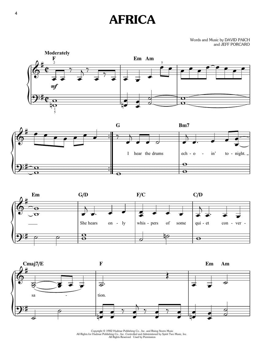Favorite Songs In Easy Keys