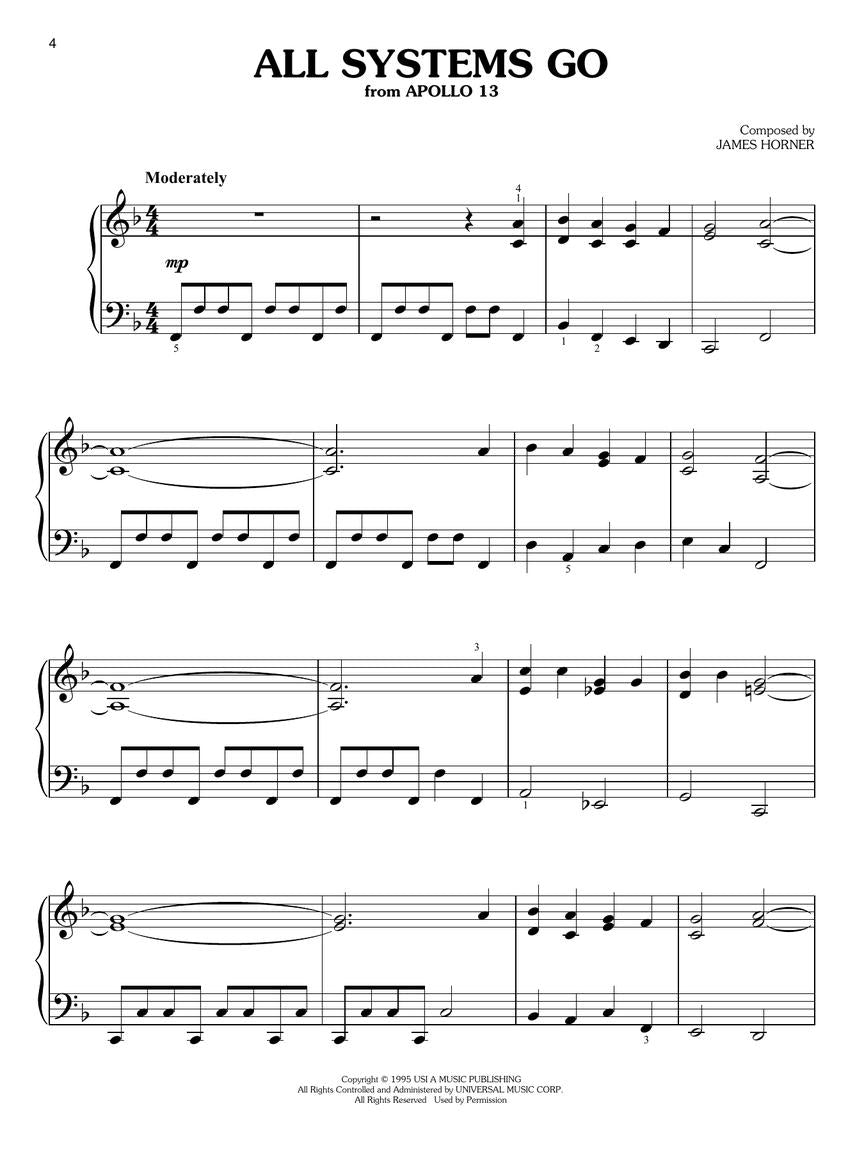 Epic Movie Adventures for Easy Piano